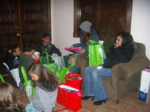Holiday blessings for eight. All together with love.