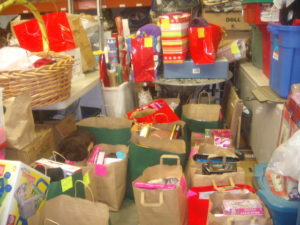 Chosen - assigned volunteers distribute with joy.